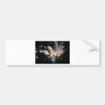 Hawaiian sunset through trees photograph bumper stickers