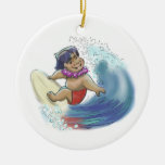 hawaiian surfer ornament