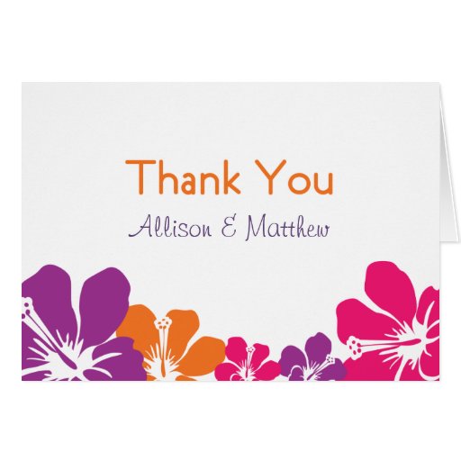 Hawaiian Thank You Note Card Zazzle