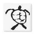 Hawaiian Turtle - black magnets