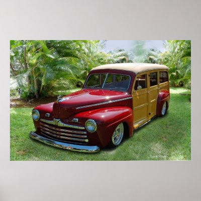 Hawaiian Woodie Print by fredsredt