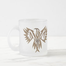 Hawk  frosted mug