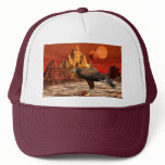 Hawk in Red Mountains Hat
