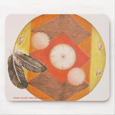 Hawk Medicine Mouse Pad by KarisStudio