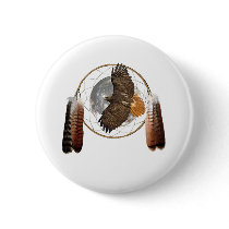 Hawk Moon Button