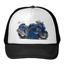 Hayabusa Dark Blue Bike Trucker Hats