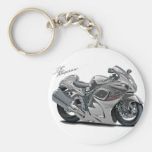 Hayabusa Grey Bike Keychains