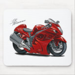 Hayabusa Red Bike Mouse Pads
