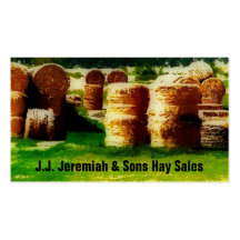 Haying Service or  Hay Sales Business Cards