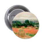 Haystack at Giverny, Claude Monet Pinback Button