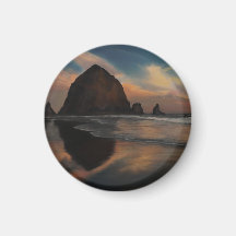 Haystack Rock Painting Fridge Magnets