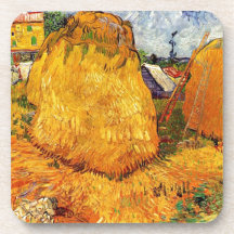 Haystacks in Provence by Van Gogh. Coaster