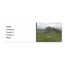 Haytor. Rocks in Devon England. Business Card Templates