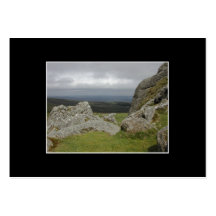 Haytor. Rocks in Devon England. Business Card Templates