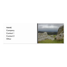 Haytor. Rocks in Devon England. Business Cards