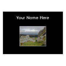 Haytor. Rocks in Devon England. Business Cards