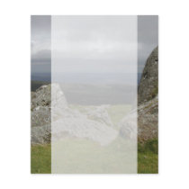 Haytor. Rocks in Devon England. Personalised Flyer