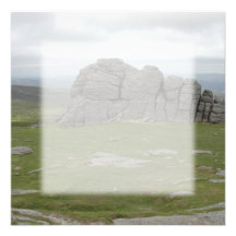 Haytor. Rocks in Devon England. Personalized Announcement
