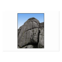 Haytor. Rocks in Devon England. On White. Business Cards