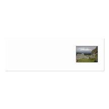 Haytor. Rocks in Devon England. On White. Business Card
