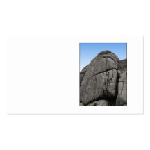 Haytor. Rocks in Devon England. On White. Business Cards