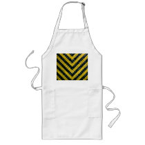 Hazard Stripe Diamond Plate Textured Aprons