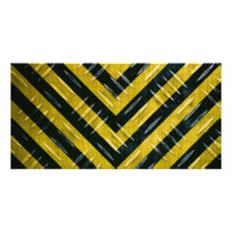 Hazard Stripe Diamond Plate Textured