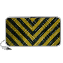 Hazard Stripe Diamond Plate Textured Iphone Speakers