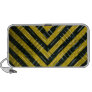 Hazard Stripe Diamond Plate Textured Iphone Speakers