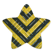 Hazard Stripe Diamond Plate Textured