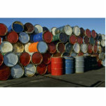 Hazardous waste barrels photo cut out