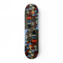 Hazardous waste barrels skateboard deck