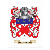 Hazelwood Coat of Arms (Family Crest) Postcards