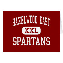 Hazelwood East - Spartans - High - Saint Louis Greeting Card