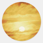 Hazy Yellow Sky Sticker