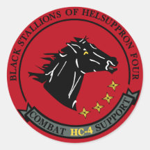 HC-4 Black Stallions Sticker