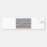 HDR Aeroplane Pointing Right Tail Back Diagonal Bumper Sticker