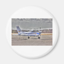 HDR Aeroplane Pointing Right Tail Back Diagonal Fridge Magnets