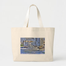HDR Boat Boats Under Drawbridge Bags