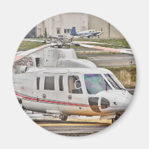 HDR Copter Red Grey Stripes Magnet