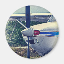 HDR Plane Aeroplane Propeller Design Photo Picture Fridge Magnet