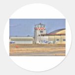 HDR Planes Distance Under Control Tower Sticker