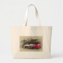HDR Prowlers Black White Red Showing Tote Bag