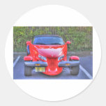 HDR Red Plymouth Prowler Parked Ready to Go Stickers