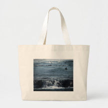 HDR Surfer Beach Ocean Waves Scenic Oceanview Surf Bag