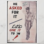 He Asked For It, Let's Give It To Him Flyer