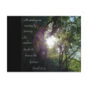 He awakens me... postcards