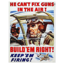He Can't Fix Guns In The Air Flyer