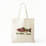 He fishes I quilt tote bag