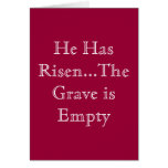 He Has Risen Greeting Cards